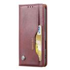 For iPhone 16 Knead Skin Texture Flip Leather Phone Case(Wine Red) - 2