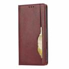 For iPhone 17 Pro Knead Skin Texture Flip Leather Phone Case(Wine Red) - 2
