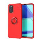 For OPPO A52 Lenuo Shockproof TPU Protective Case with Invisible Holder(Red) - 1