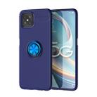 For OPPO A92s Lenuo Shockproof TPU Protective Case with Invisible Holder(Blue) - 1