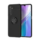 For OPPO Realme 6 Lenuo Shockproof TPU Protective Case with Invisible Holder(Black) - 1