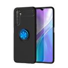 For OPPO Realme 6 Lenuo Shockproof TPU Protective Case with Invisible Holder(Black Blue) - 1