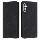 For Samsung Galaxy S23 FE 5G Ethnic Embossed Adsorption Leather Phone Case(Black) - 1