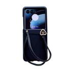 For Motorola Razr 40 Ultra Skin Feel PC Portable Handbag Type Phone Case(Black) - 1