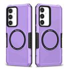 For Samsung Galaxy S23 FE MagSafe Shockproof Armor Phone Case(Purple) - 1