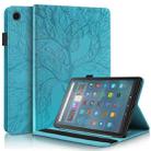 For Amazon Fire Max 11 Life Tree Series Horizontal Flip Leather Tablet Case(Lake Blue) - 1