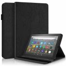 For Amazon Kindle Fire HD 10 2023 Life Tree Series Horizontal Flip Leather Tablet Case(Black) - 1