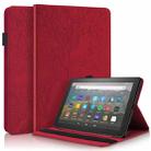 For Amazon Kindle Fire HD 10 2023 Life Tree Series Horizontal Flip Leather Tablet Case(Red) - 1