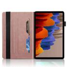 For Samsung Galaxy Tab S9 / S8 / S7 Life Tree Series Horizontal Flip Leather Tablet Case(Rose Gold) - 3