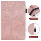 For Samsung Galaxy Tab S9 / S8 / S7 Life Tree Series Horizontal Flip Leather Tablet Case(Rose Gold) - 5