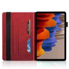 For Samsung Galaxy Tab S9 / S9 FE Life Tree Series Horizontal Flip Leather Tablet Case(Red) - 3