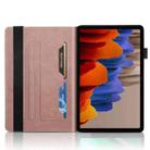 For Samsung Galaxy Tab S9 / S9 FE Life Tree Series Horizontal Flip Leather Tablet Case(Rose Gold) - 3