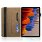 For Samsung Galaxy Tab S9 / S9 FE Life Tree Series Horizontal Flip Leather Tablet Case(Brown) - 3