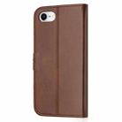For iPhone SE 2024 Embossed Happy Cat Pattern Flip Leather Phone Case(Brown) - 3