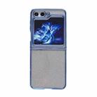 For Samsung Galaxy Z Flip5 Electroplating TPU Glitter Powder Phone Case(Blue) - 1