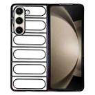 For Samsung Galaxy Z Fold5 Electroplating TPU Shield Phone Case(Black) - 1