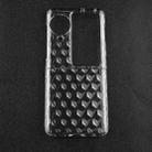 For OPPO Find N3 Flip Transparent Diamond Texture PC Phone Case - 1