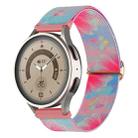 For Coros Pace 2 / Coros Apex 42mm 20mm Painted Colorful Nylon Woven Buckle Watch Band(Flower Butterfly) - 1