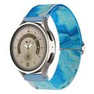 For Coros Apex Pro / Apex 46mm 22mm Painted Colorful Nylon Woven Buckle Watch Band(Ocean Blue) - 1