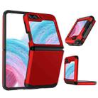 For Samsung Galaxy Z Flip5 SGP Armor 2 in 1 Color Contrast TPU Hybrid PC Phone Case(Red) - 1