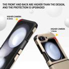 For Samsung Galaxy Z Flip4 5G SGP Armor 2 in 1 Color Contrast TPU Hybrid PC Phone Case(Gold) - 3