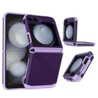 For Samsung Galaxy Z Flip4 5G SGP Armor 2 in 1 Color Contrast TPU Hybrid PC Phone Case(Purple) - 1