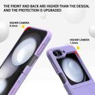 For Samsung Galaxy Z Flip4 5G SGP Armor 2 in 1 Color Contrast TPU Hybrid PC Phone Case(Light Purple) - 3