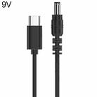 9V 5.5 x 2.1mm DC Power to Type-C Adapter Cable - 1