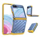 For Samsung Galaxy Z Flip5 2 in 1 Color Contrast TPU Hybrid PC Phone Case(Blue) - 1