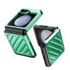 For Samsung Galaxy Z Flip4 5G 2 in 1 Color Contrast TPU Hybrid PC Phone Case(Green) - 2