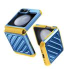 For Samsung Galaxy Z Flip4 5G 2 in 1 Color Contrast TPU Hybrid PC Phone Case(Blue) - 2