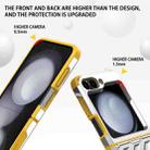 For Samsung Galaxy Z Flip3 5G 2 in 1 Color Contrast TPU Hybrid PC Phone Case(Silver) - 3