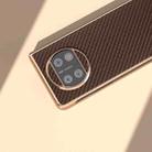 For Huawei Mate X3 Electroplating Carbon Fiber Texture Protective Phone Case(Dark Brown) - 4