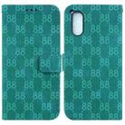 For Sony Xperia 1 V Double 8-shaped Embossed Leather Phone Case(Green) - 1