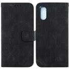 For Sony Xperia 1 V Double 8-shaped Embossed Leather Phone Case(Black) - 1