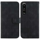 For Sony Xperia 1 III Double 8-shaped Embossed Leather Phone Case(Black) - 1