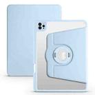 For iPad Pro 11 2022 / Air 10.9 2022 Acrylic 360 Rotation Detachable Leather Tablet Case(Ice Blue) - 1