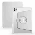For iPad Pro 11 2022 / Air 10.9 2022 Acrylic 360 Rotation Detachable Leather Tablet Case(Grey) - 1