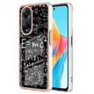 For OPPO A98 Electroplating Marble Dual-side IMD Phone Case(Equation) - 1