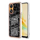 For OPPO Reno8 T 4G Electroplating Marble Dual-side IMD Phone Case(Equation) - 1