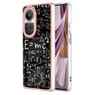 For OPPO Reno10 Pro 5G Global Electroplating Marble Dual-side IMD Phone Case(Equation) - 1