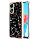 For OPPO A78 4G Electroplating Marble Dual-side IMD Phone Case(Equation) - 1