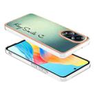 For OPPO A58 4G Electroplating Marble Dual-side IMD Phone Case(Smile) - 3