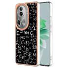 For OPPO Reno11 Pro 5G Global Electroplating Marble Dual-side IMD Phone Case(Equation) - 1