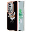 For OPPO Reno11 Pro 5G Global Electroplating Marble Dual-side IMD Phone Case(Natural Growth) - 1