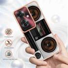 For OPPO Reno11 F 5G Global Electroplating Marble Dual-side IMD Phone Case(Retro Radio) - 2