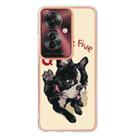 For OPPO Reno11 F 5G Global Electroplating Marble Dual-side IMD Phone Case(Lucky Dog) - 3