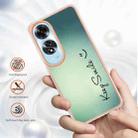 For OPPO A60 4G Electroplating Marble Dual-side IMD Phone Case(Smile) - 2