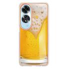 For OPPO A60 4G Electroplating Marble Dual-side IMD Phone Case(Draft Beer) - 3