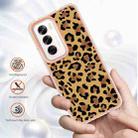 For OPPO Reno12 Global Electroplating Marble Dual-side IMD Phone Case(Leopard Print) - 2